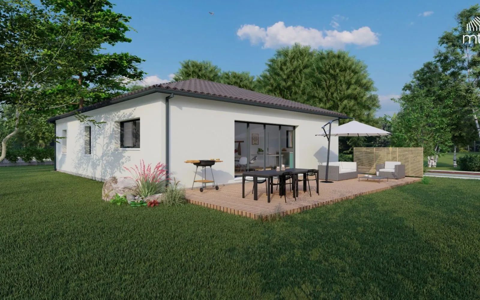 Maison 99.75 m² avec terrain à SAINT-AIGNAN-GRANDLIEU (44) à Saint-Aignan-Grandlieu — photo 2