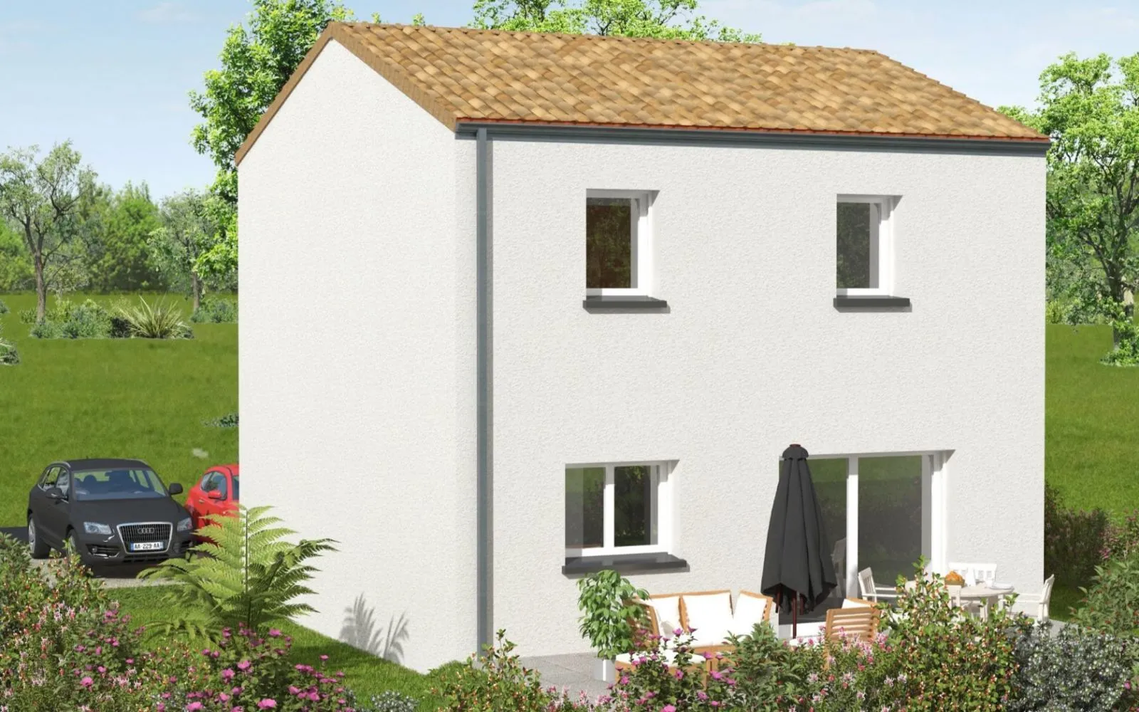 Maison 87.17 m² avec terrain à SAINT-PHILBERT-DE-GRAND-LIEU (44) à Saint-Philbert-de-Grand-Lieu — photo 2