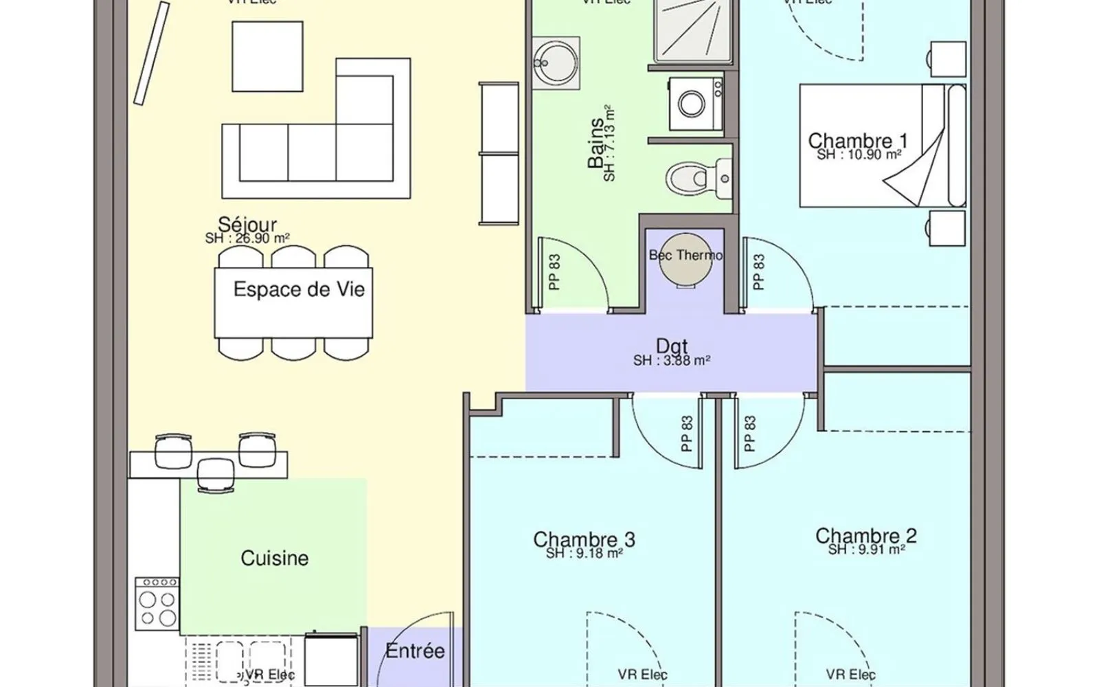 Maison 75.2 m² avec terrain à SAFFRE (44) à Saffré — photo 3