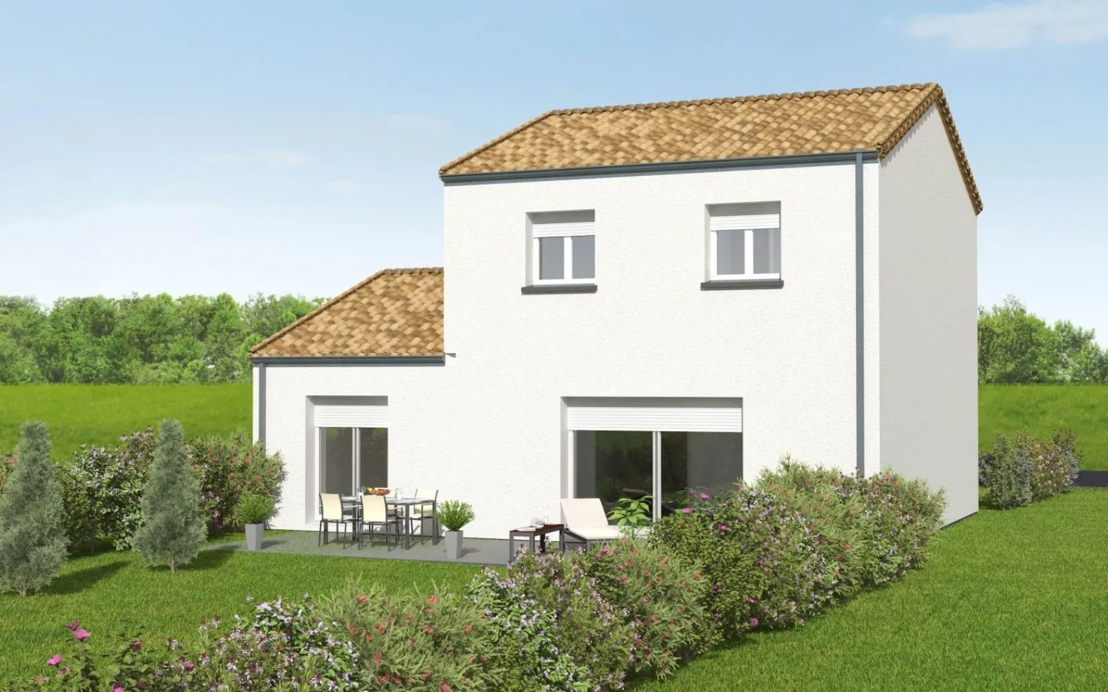 Maison 112.05 m² avec terrain à SAINT-PHILBERT-DE-GRAND-LIEU (44) à Saint-Philbert-de-Grand-Lieu — photo 2