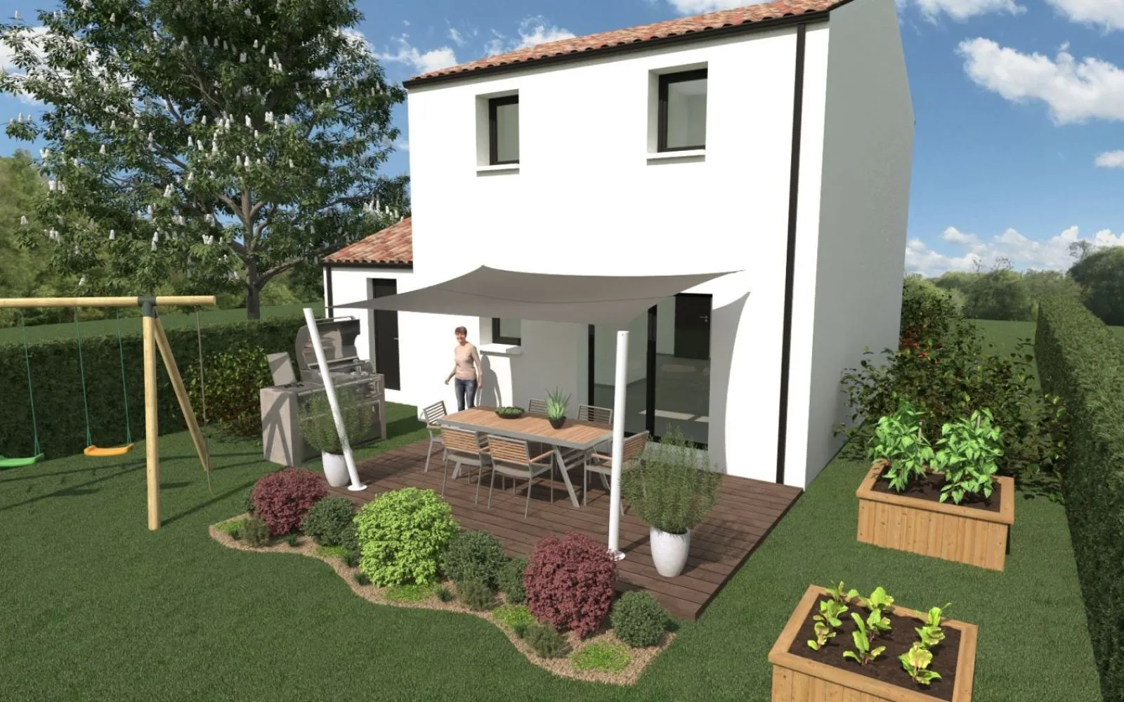 Maison 76.8 m² avec terrain à SAINT-PHILBERT-DE-GRAND-LIEU (44) à Saint-Philbert-de-Grand-Lieu — photo 2