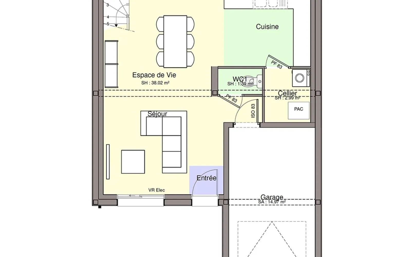Maison 88.01 m² avec terrain à SAINT-COLOMBAN (44) à Saint-Colomban — photo 3