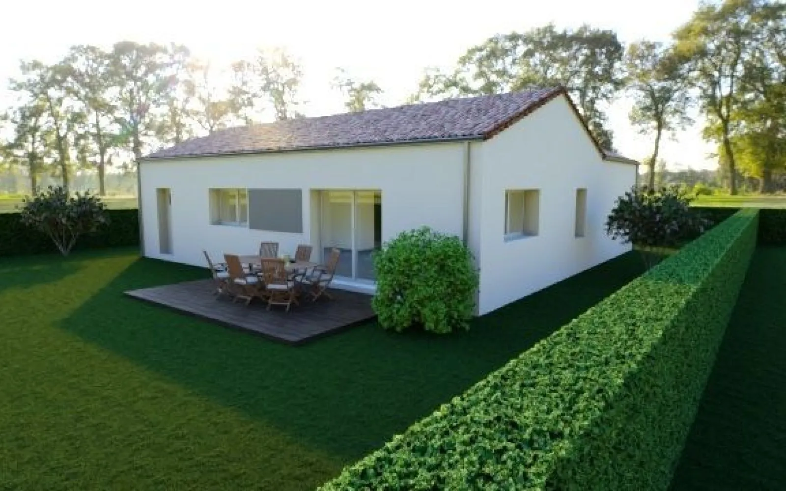 Maison 94.13 m² avec terrain à SAINT-PHILBERT-DE-GRAND-LIEU (44) à Saint-Philbert-de-Grand-Lieu — photo 2