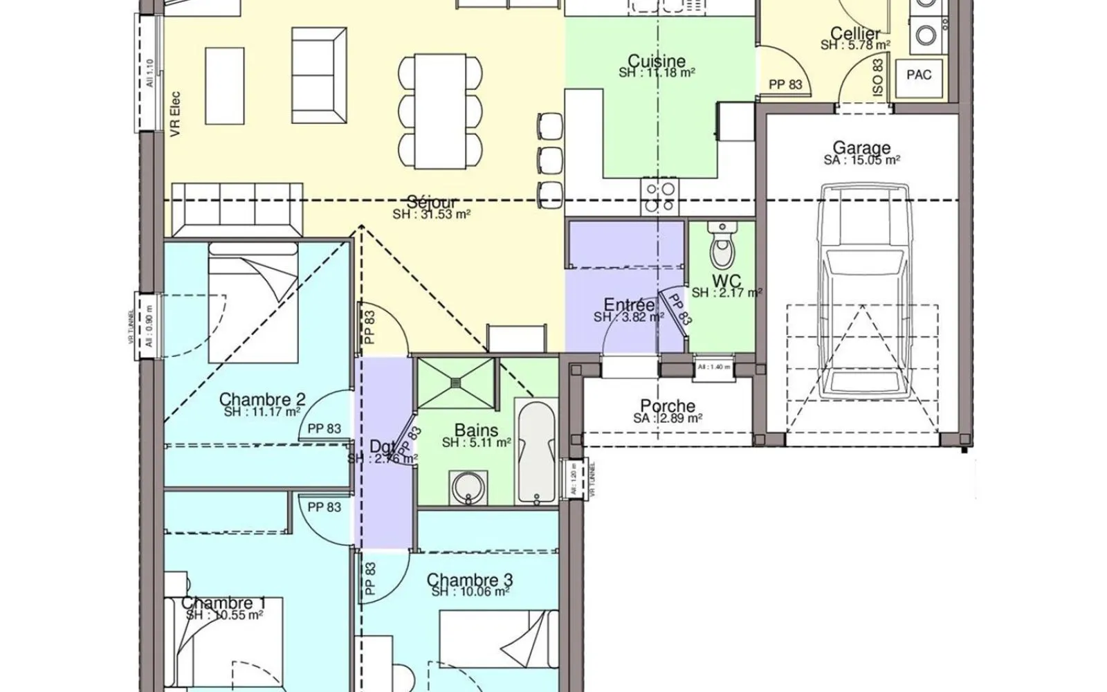 Maison 94.13 m² avec terrain à AIGREFEUILLE-SUR-MAINE (44) à Aigrefeuille-sur-Maine — photo 3