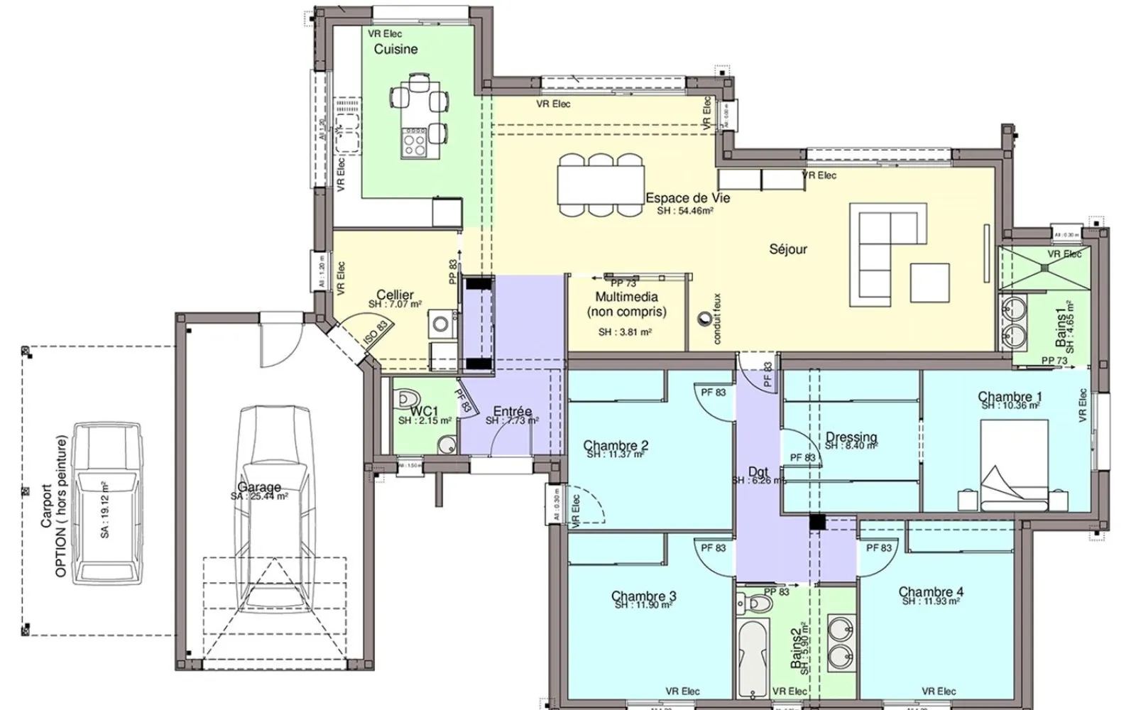 Maison 145.99 m² avec terrain à AIGREFEUILLE-SUR-MAINE (44) à Aigrefeuille-sur-Maine — photo 3