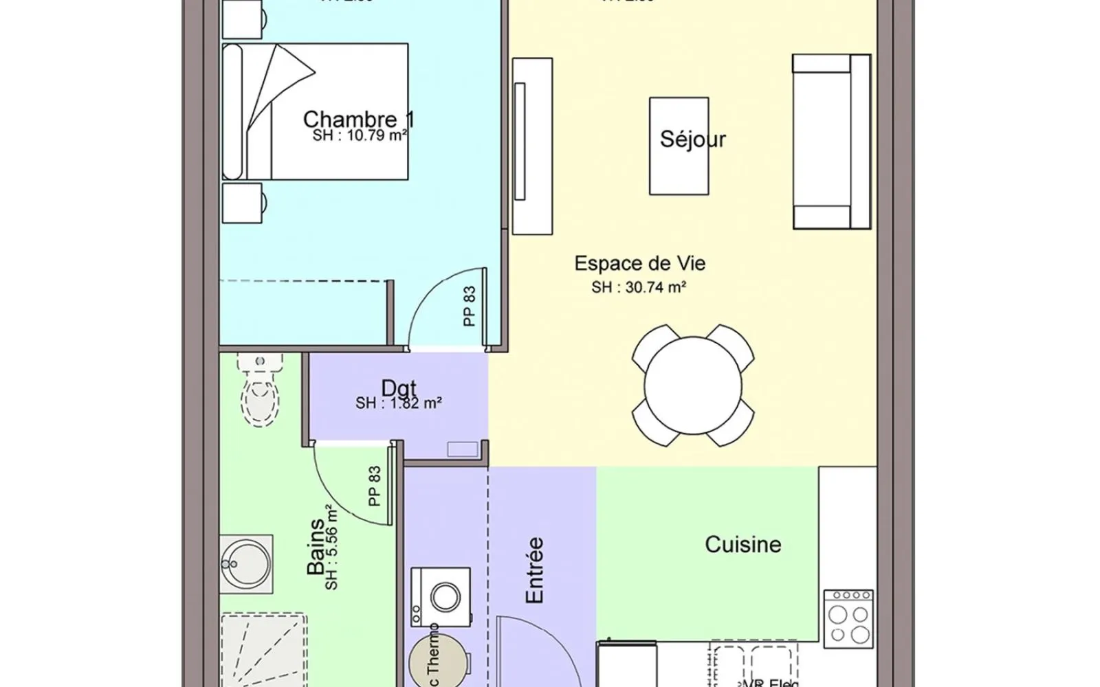 Maison 48.91 m² avec terrain à LE PALLET (44) à Le Pallet — photo 3