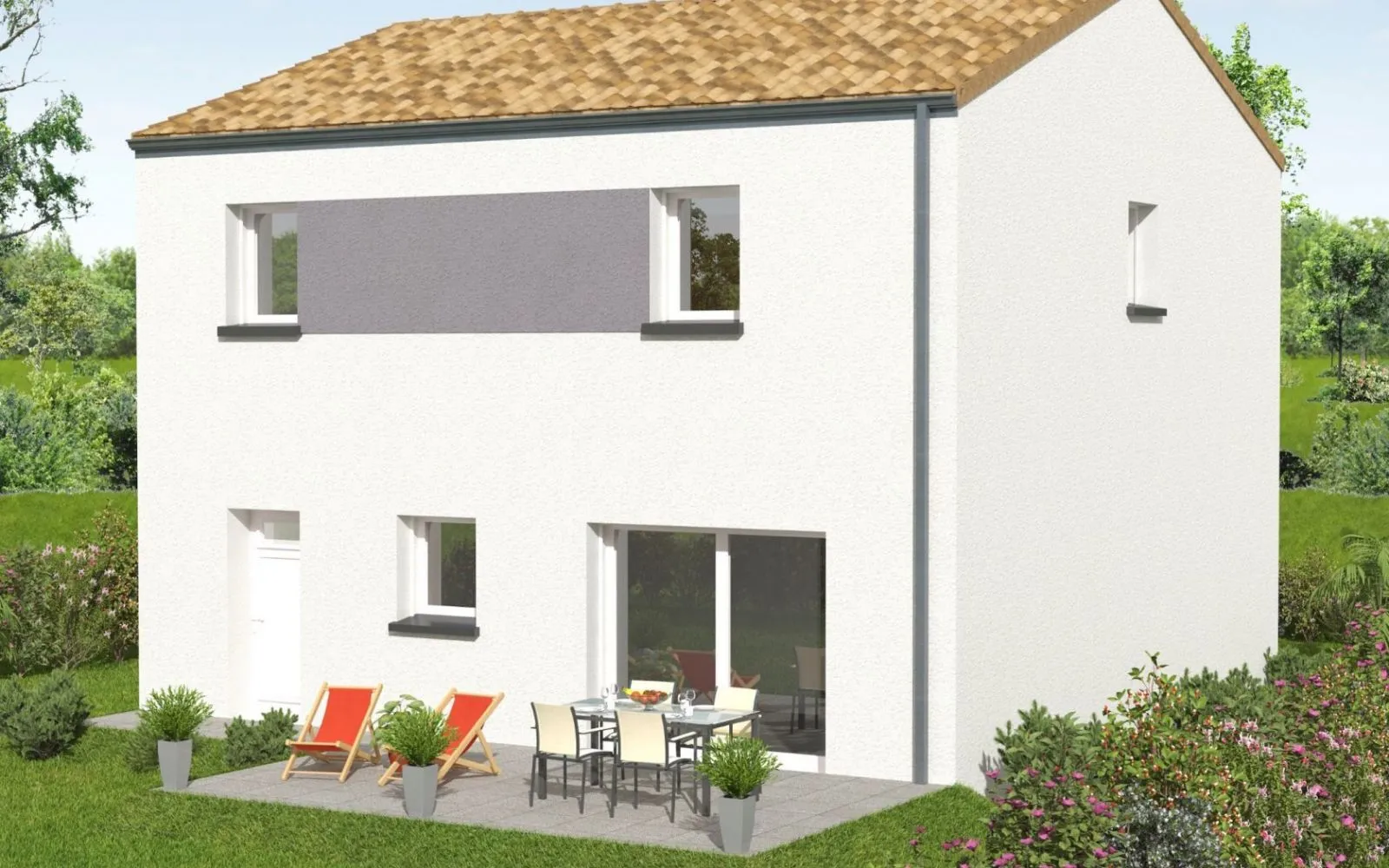 Maison 108.53 m² avec terrain à SAINT-PHILBERT-DE-GRAND-LIEU (44) à Saint-Philbert-de-Grand-Lieu — photo 2