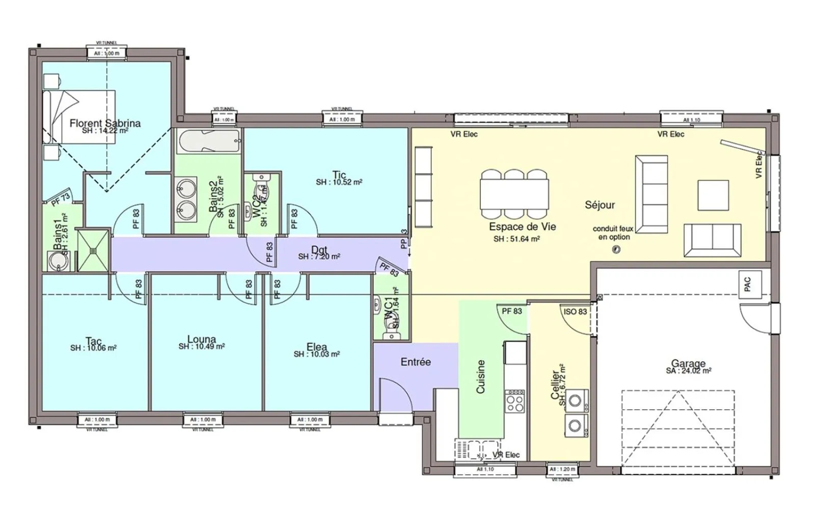 Maison 131.62 m² avec terrain à SAINT-PHILBERT-DE-GRAND-LIEU (44) à Saint-Philbert-de-Grand-Lieu — photo 3