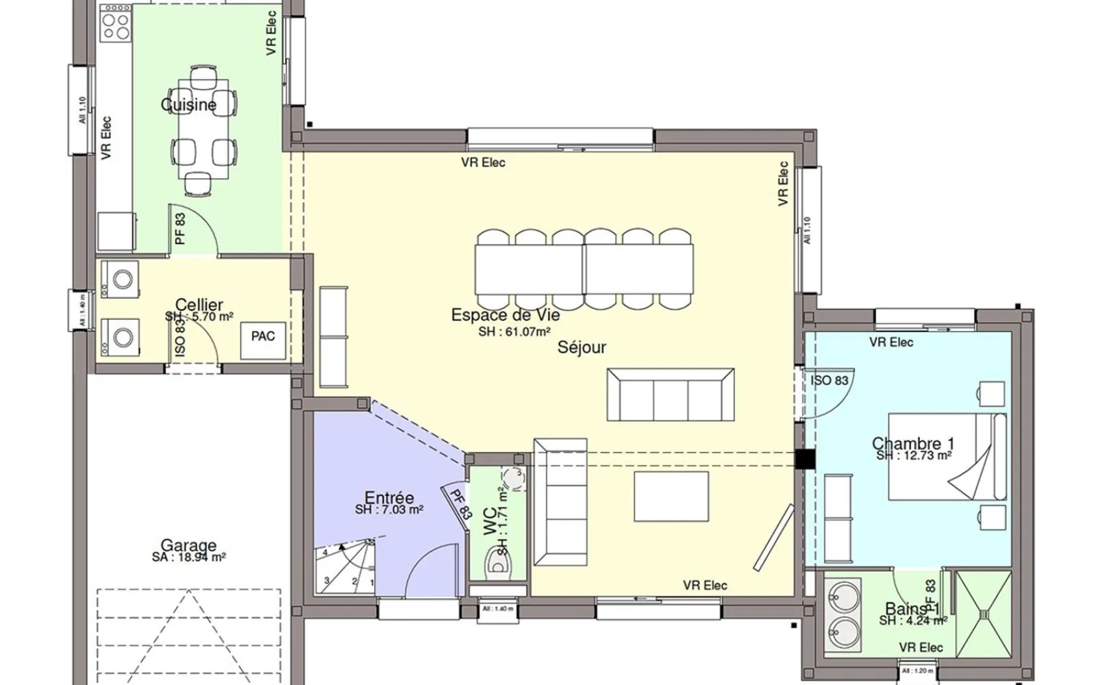 Maison 143.57 m² avec terrain à AIGREFEUILLE-SUR-MAINE (44) à Aigrefeuille-sur-Maine — photo 3