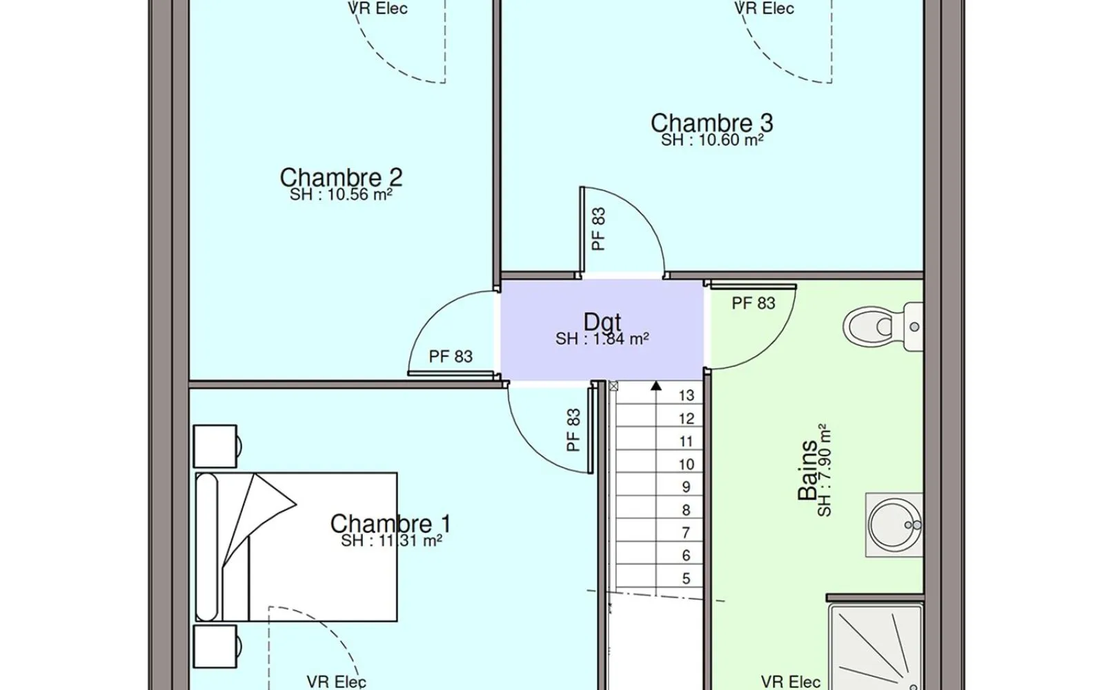 Maison 87.79 m² avec terrain à AIGREFEUILLE-SUR-MAINE (44) à Aigrefeuille-sur-Maine — photo 4