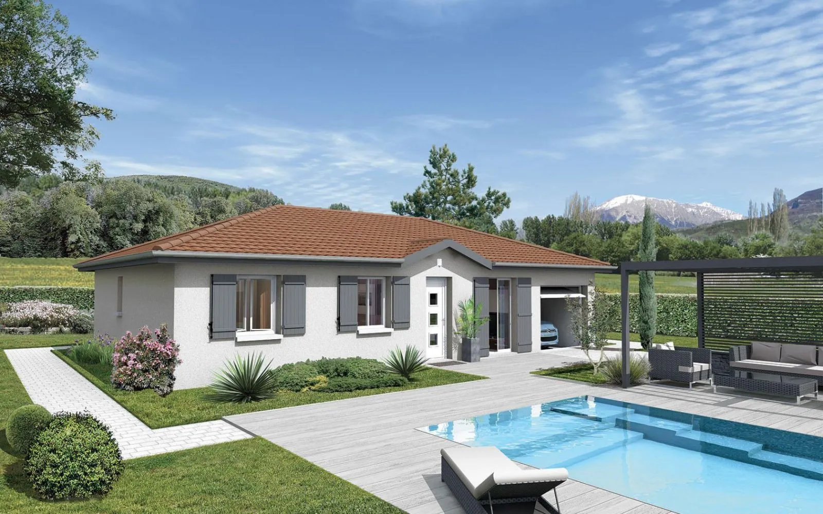 Maison 109 m² avec terrain à CHATILLON-LA-PALUD (01) à Chatillon-la-Palud — photo 1