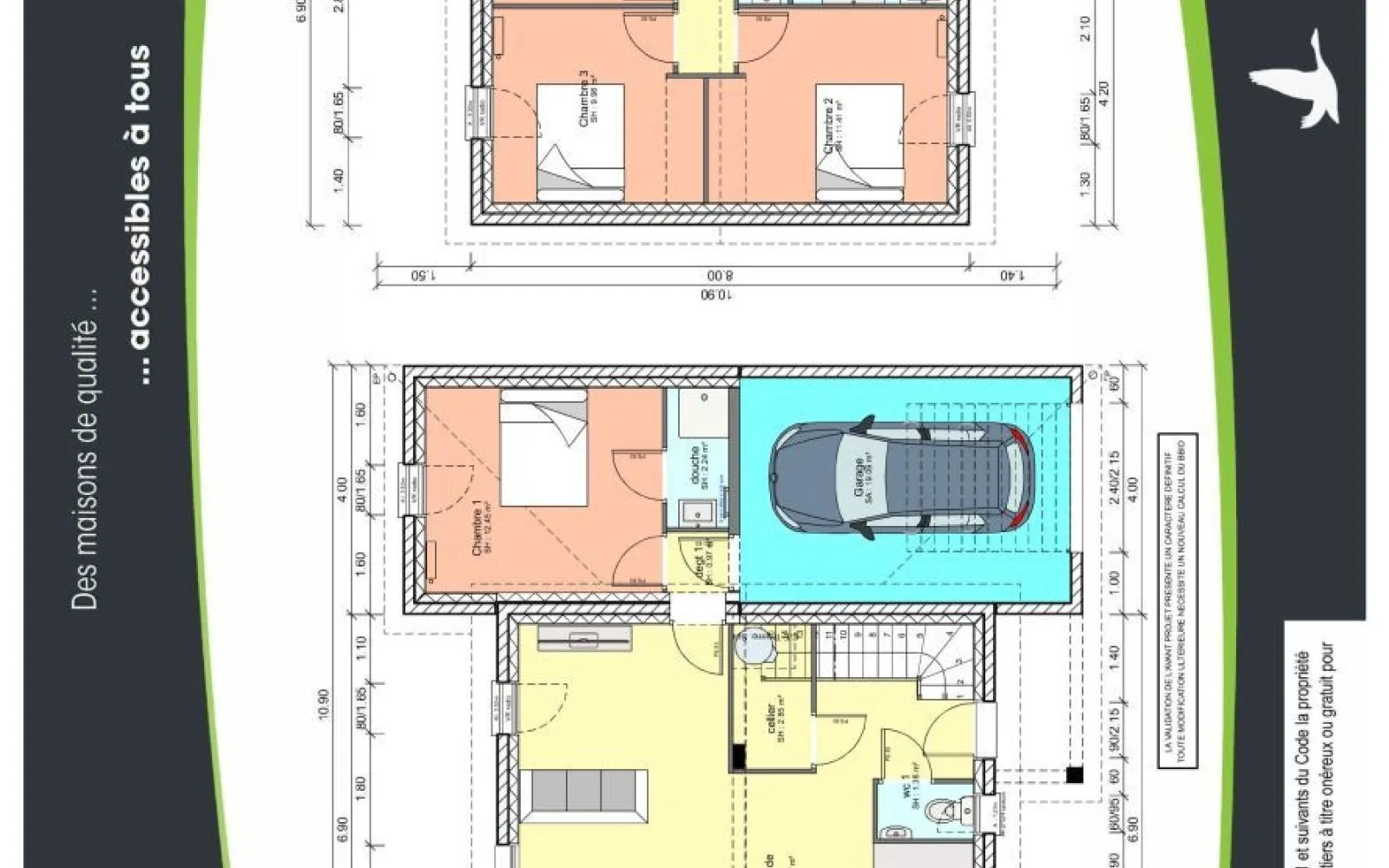 Maison 100.86 m² avec terrain à TERNAY (69) à Ternay — photo 3