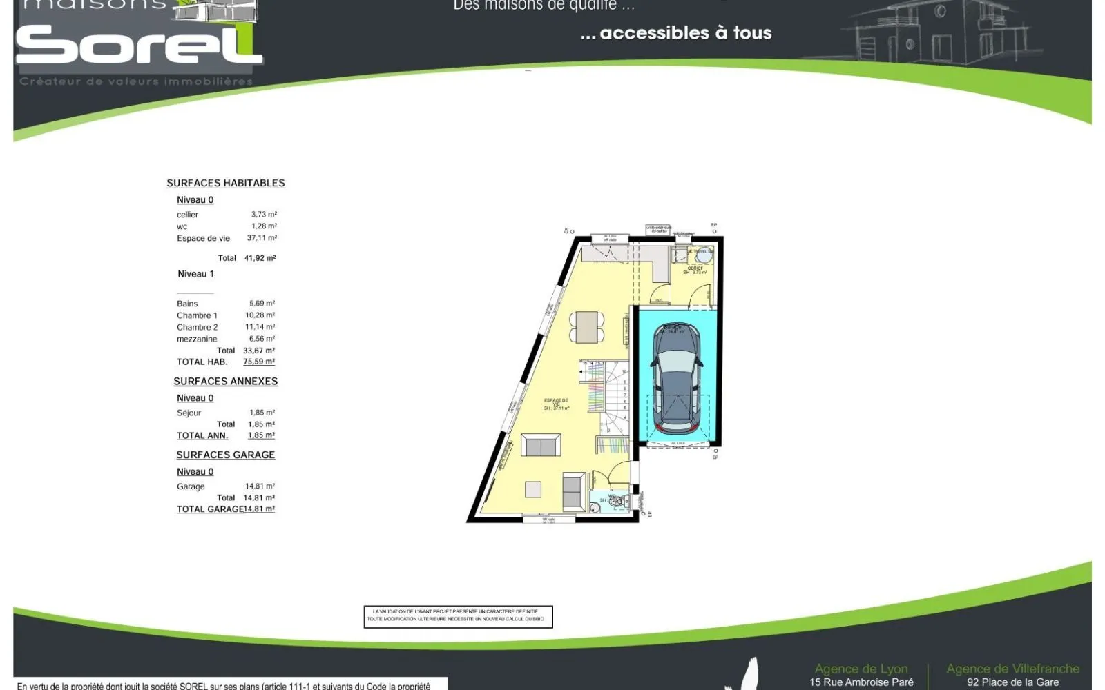 Maison 75.59 m² avec terrain à SEPTEME (38) à Septème — photo 3