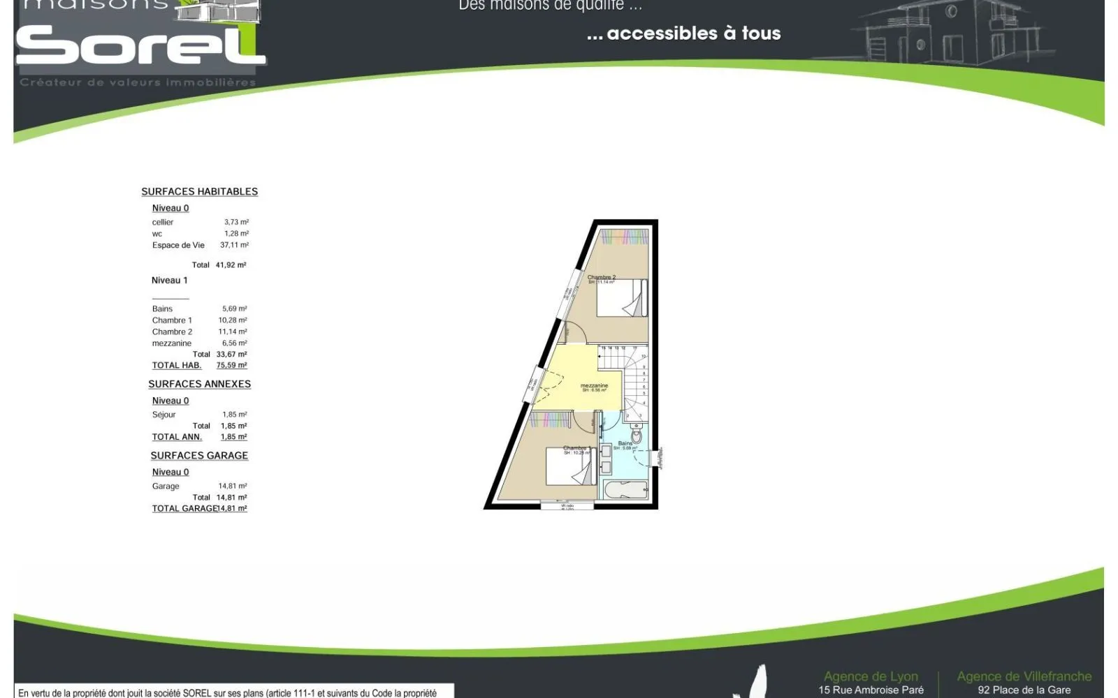 Maison 75.59 m² avec terrain à SEPTEME (38) à Septème — photo 4