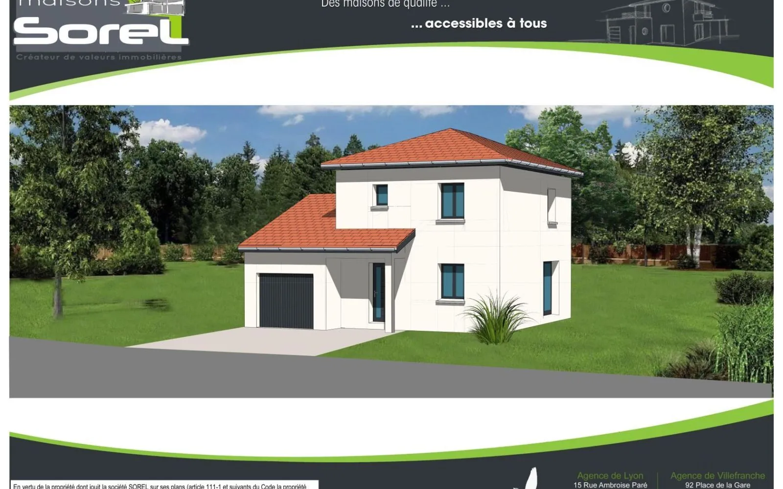 Maison 89.36 m² avec terrain à SAINT-JEAN-DE-NIOST (01) à Saint-Jean-de-Niost — photo 1