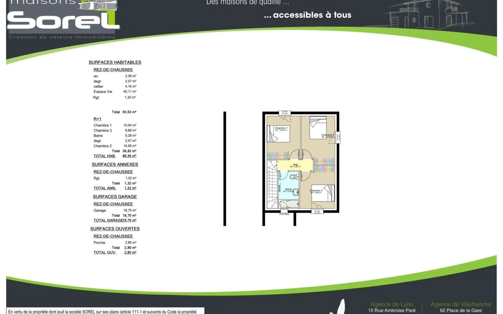 Maison 89.36 m² avec terrain à SAINT-JEAN-DE-NIOST (01) à Saint-Jean-de-Niost — photo 4