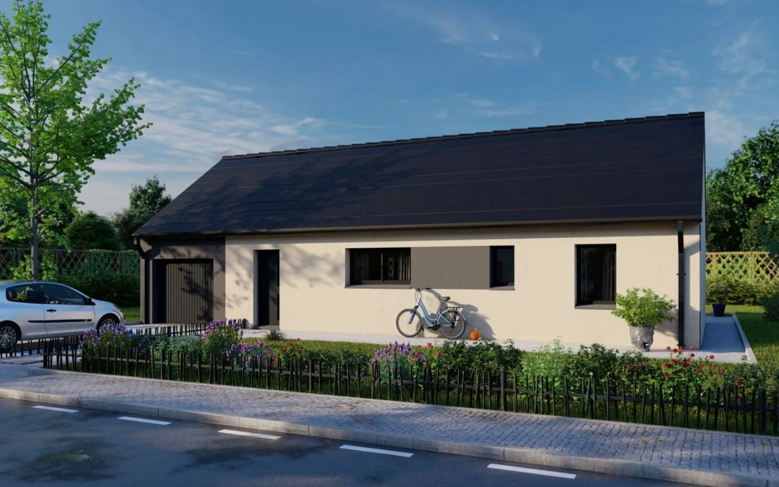 Projet de construction d'une maison 78.09 m² avec terrain à AZAY-LE-RIDEAU (37) à Azay-le-Rideau — photo 1