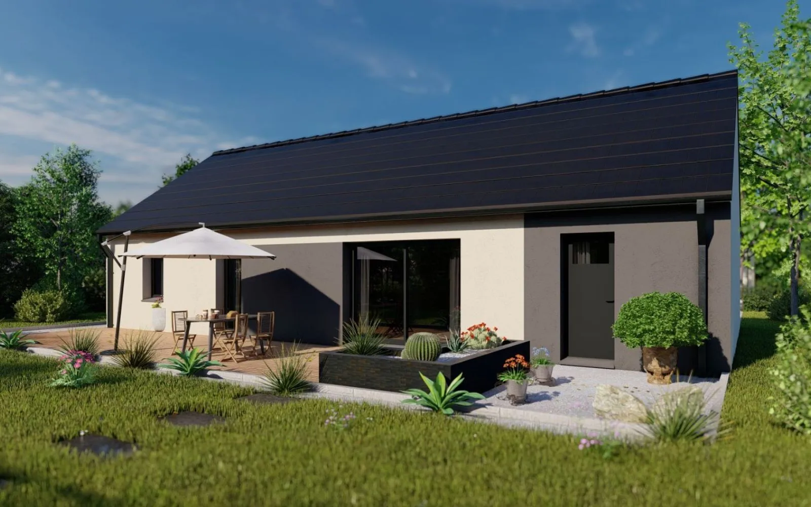 Projet de construction d'une maison 78.09 m² avec terrain à AZAY-LE-RIDEAU (37) à Azay-le-Rideau — photo 2