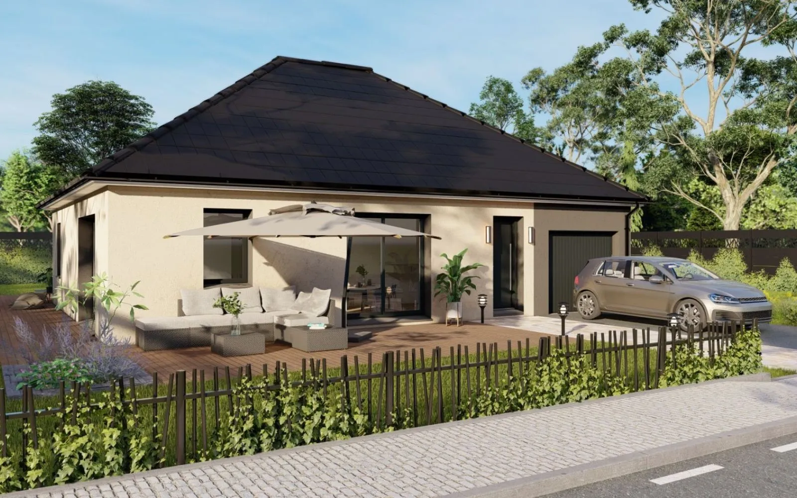 Projet de construction d'une maison 81.63 m² avec terrain à AZAY-LE-RIDEAU (37) à Azay-le-Rideau — photo 1