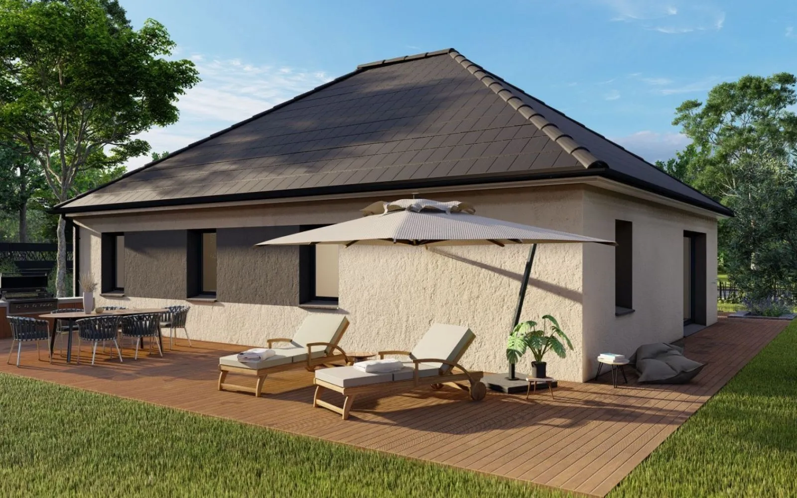 Projet de construction d'une maison 81.63 m² avec terrain à AZAY-LE-RIDEAU (37) à Azay-le-Rideau — photo 2