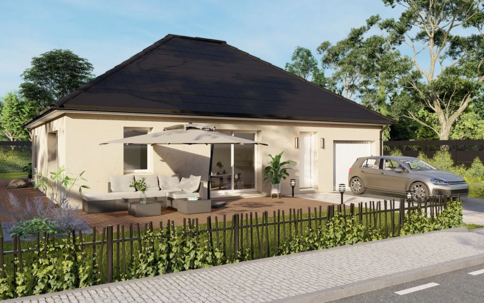 Projet de construction d'une maison 81.63 m² avec terrain à AZAY-LE-RIDEAU (37) à Azay-le-Rideau — photo 3