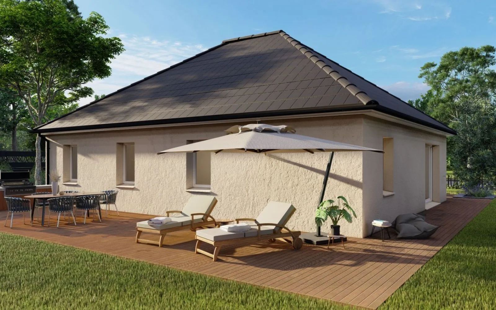 Projet de construction d'une maison 81.63 m² avec terrain à AZAY-LE-RIDEAU (37) à Azay-le-Rideau — photo 4