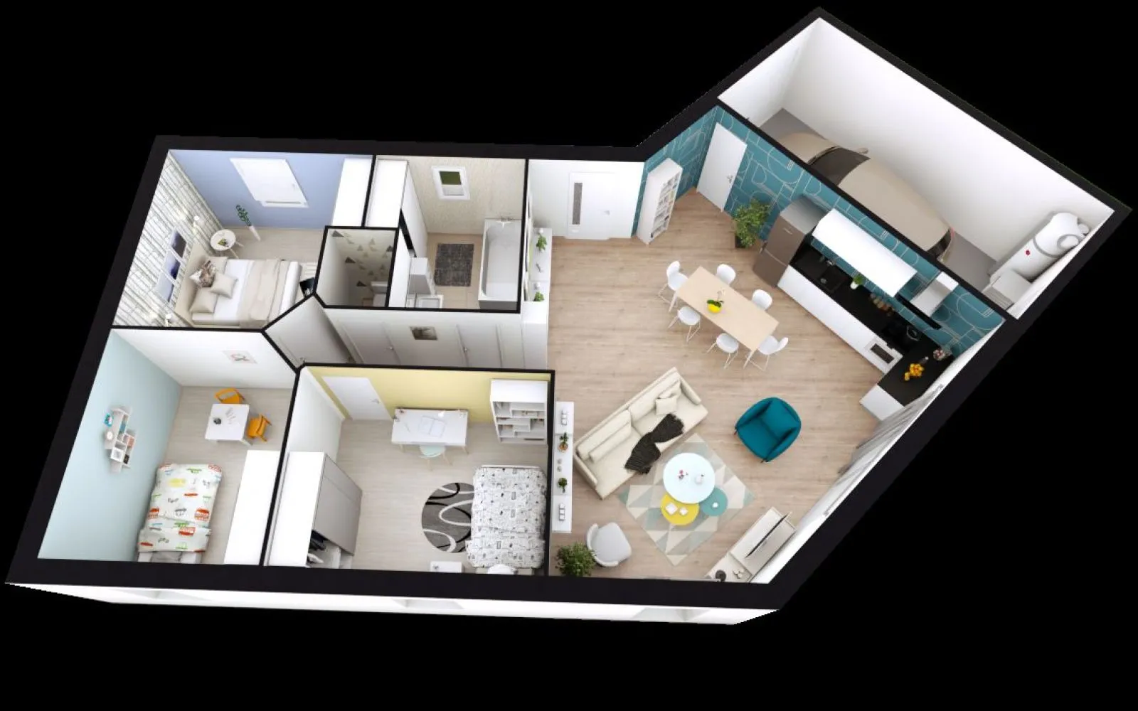 Projet de construction d'une maison 84.24 m² avec terrain à ARTANNES-SUR-INDRE (37) à Artannes-sur-Indre — photo 7