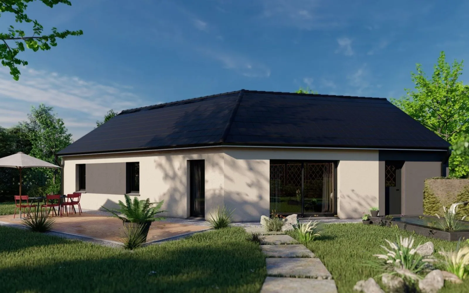 Projet de construction d'une maison 84.24 m² avec terrain à ARTANNES-SUR-INDRE (37) à Artannes-sur-Indre — photo 2