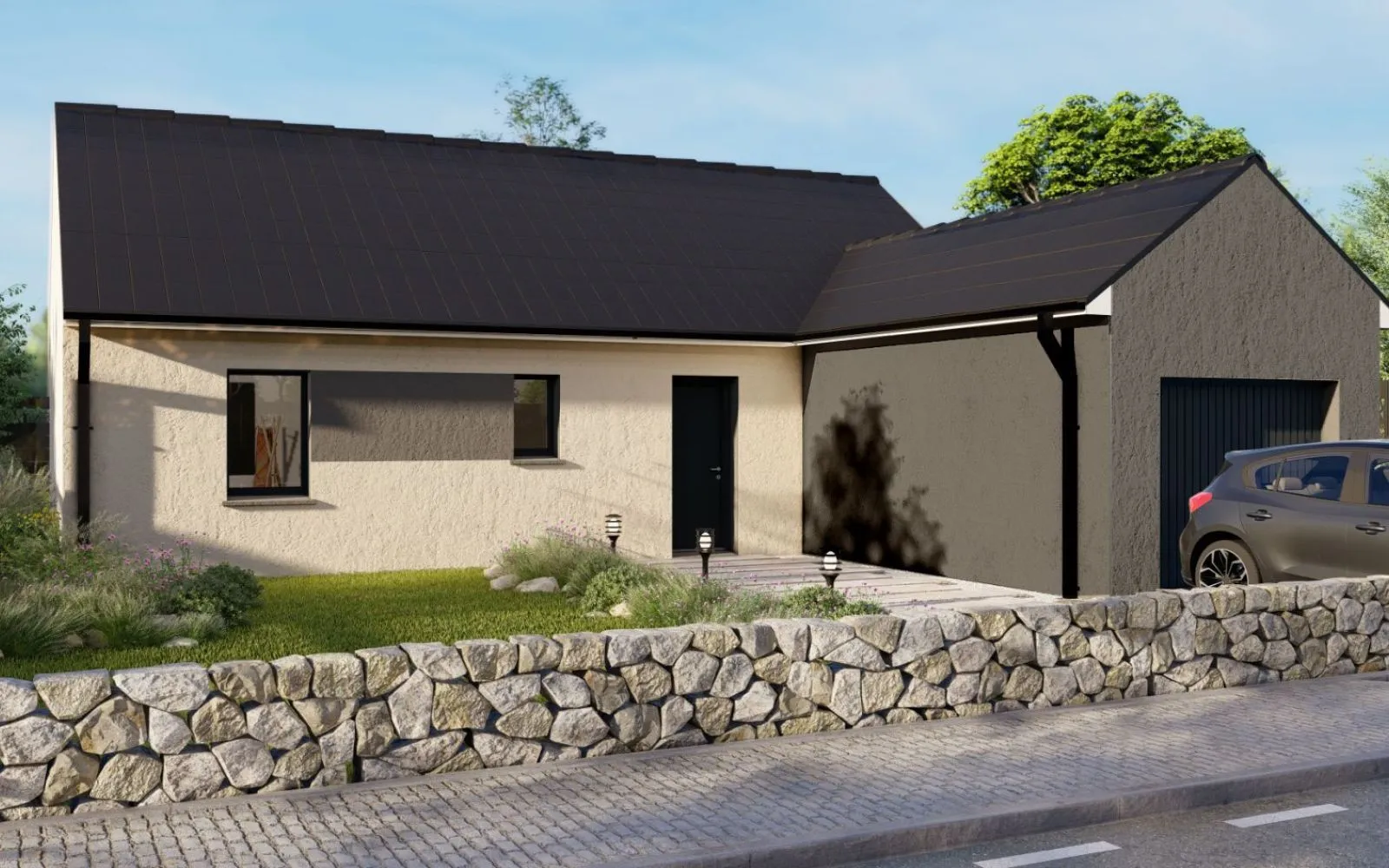 Projet de construction d'une maison 76.13 m² avec terrain à AZAY-LE-RIDEAU (37) à Azay-le-Rideau — photo 1