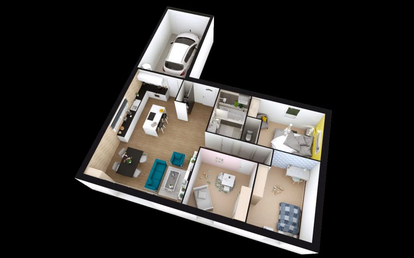 Projet de construction d'une maison 76.13 m² avec terrain à AZAY-LE-RIDEAU (37) à Azay-le-Rideau — photo 7