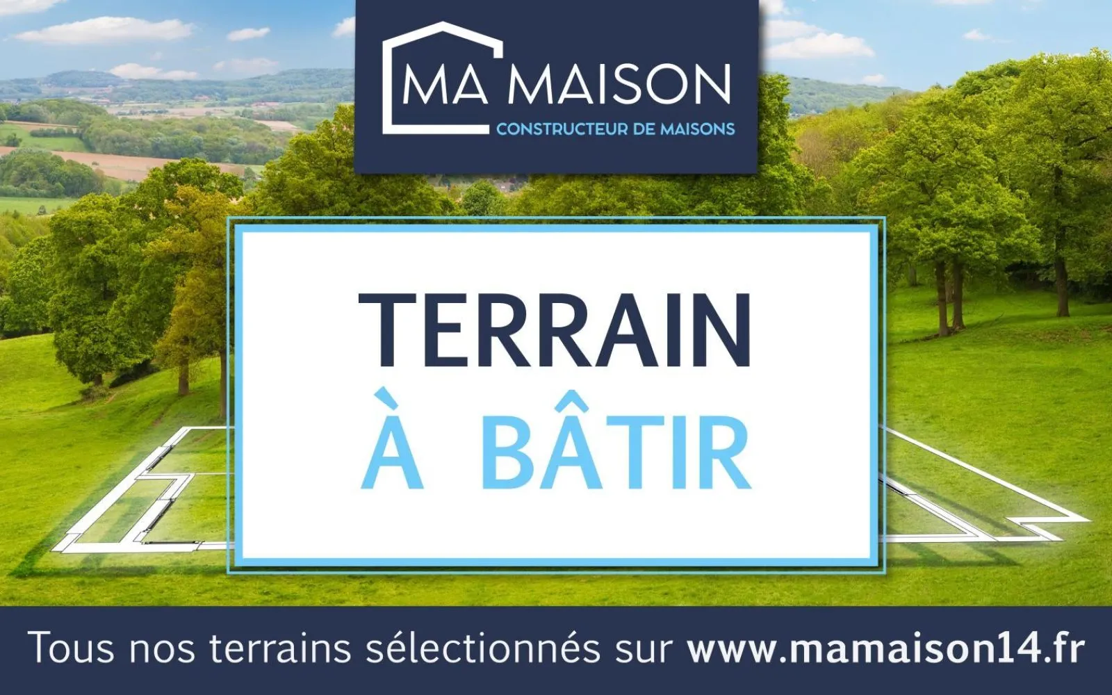 Terrain à bâtir de 277 m² à AUNAY-SUR-ODON (14) à Aunay-sur-Odon — photo 1