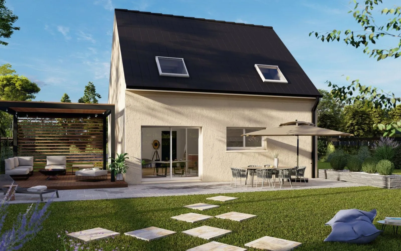 Projet de construction d'une maison 93.6 m² avec terrain à MONNAIE (37) à Monnaie — photo 4