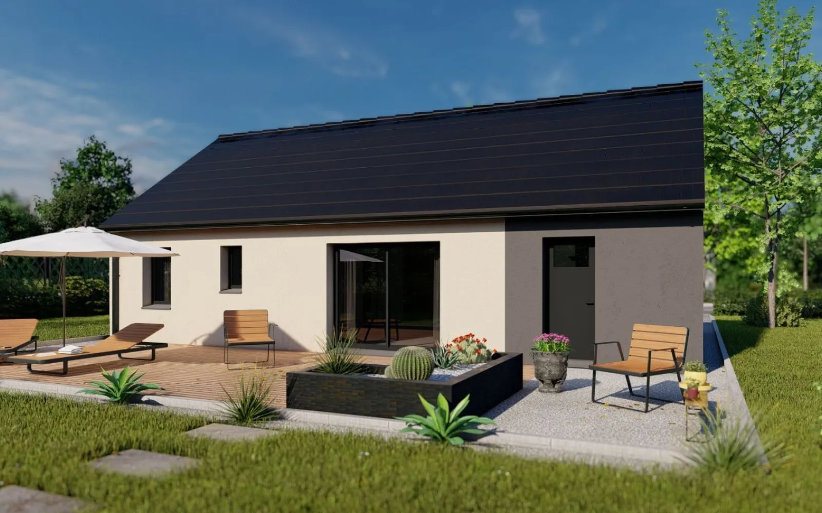Projet de construction d'une maison 67.59 m² avec terrain à LUYNES (37) à Luynes — photo 2