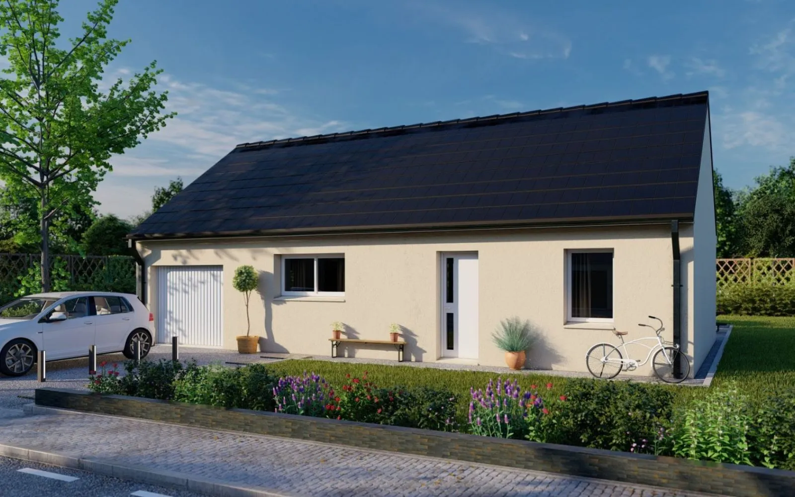 Projet de construction d'une maison 67.59 m² avec terrain à LUYNES (37) à Luynes — photo 3