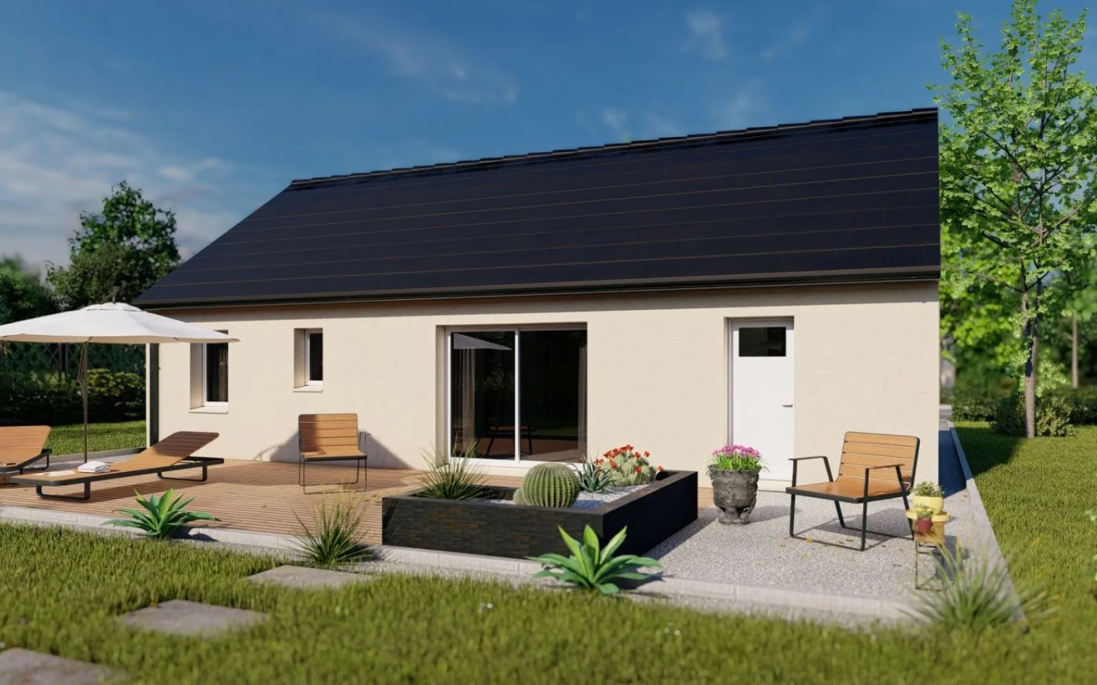 Projet de construction d'une maison 67.59 m² avec terrain à LUYNES (37) à Luynes — photo 4