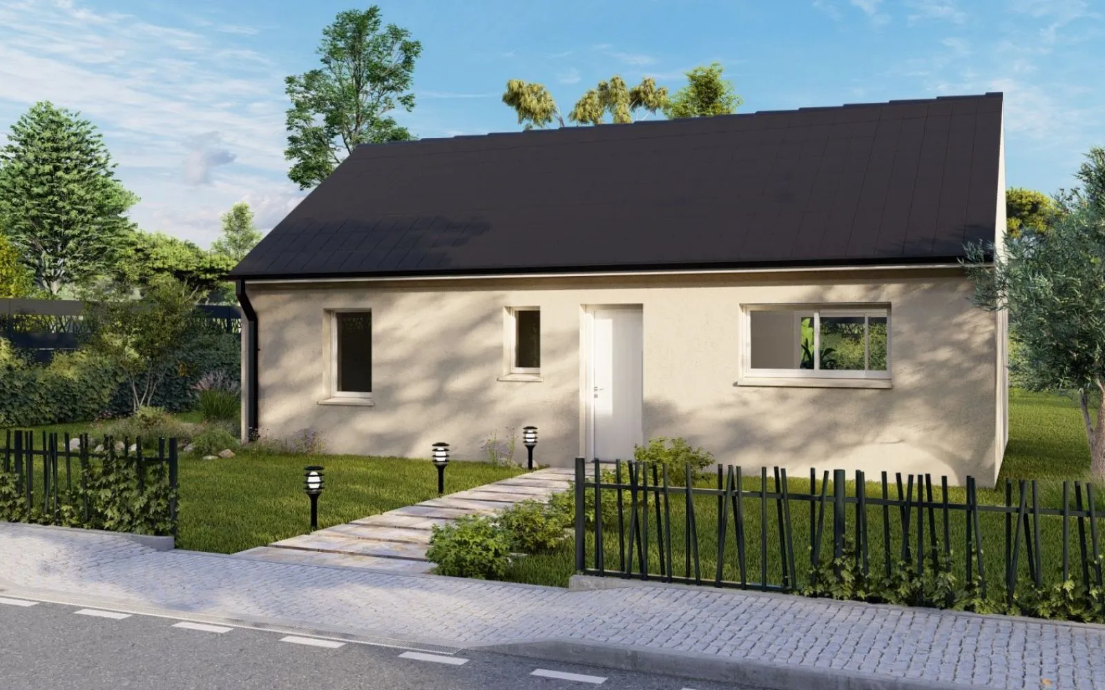 Projet de construction d'une maison 69.36 m² avec terrain à FONTAINE-EN-BRAY (76) à Fontaine-en-Bray — photo 3