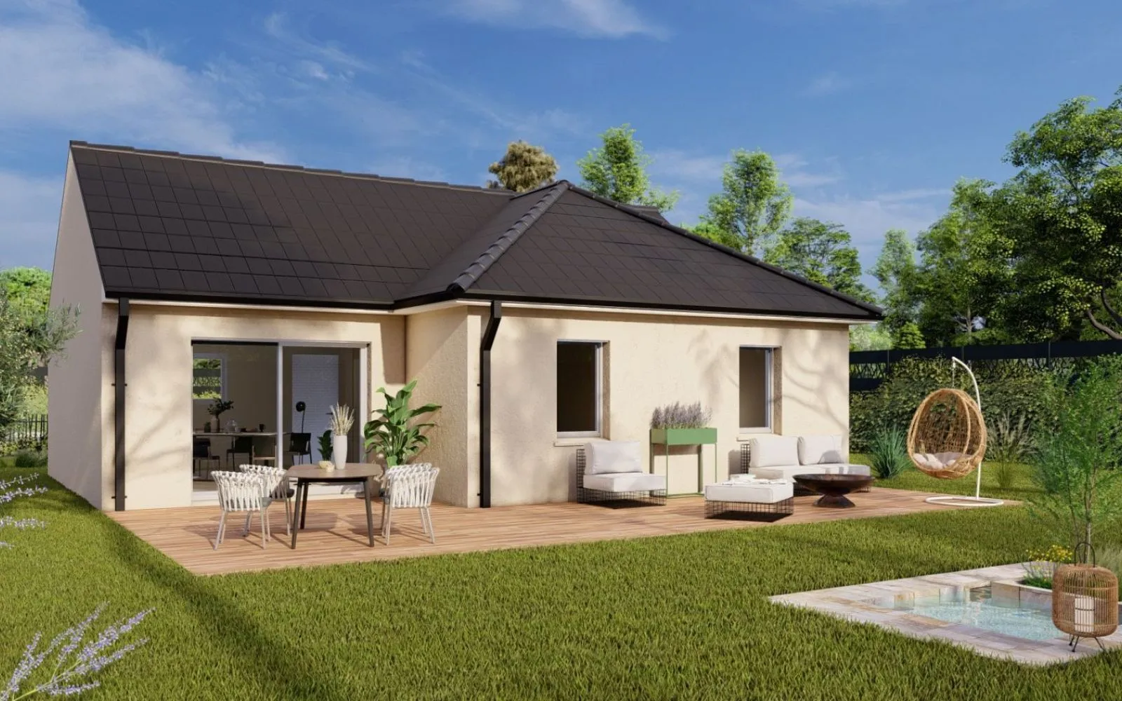 Projet de construction d'une maison 69.36 m² avec terrain à FONTAINE-EN-BRAY (76) à Fontaine-en-Bray — photo 4