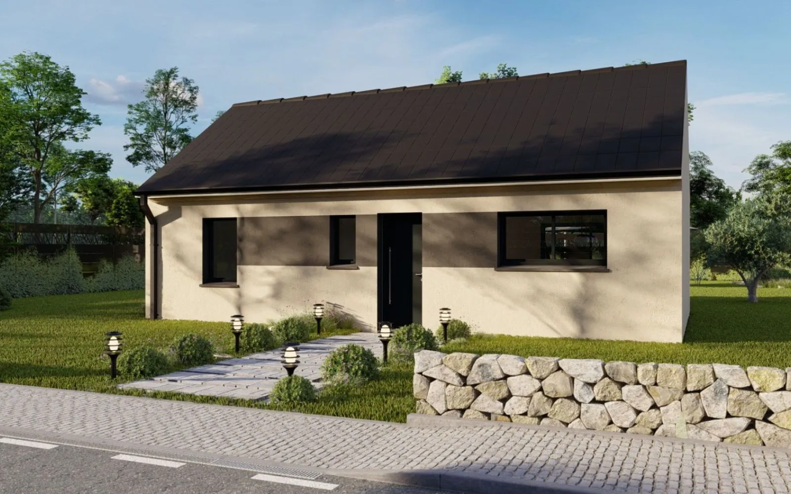 Projet de construction d'une maison 63.54 m² avec terrain à ARTANNES-SUR-INDRE (37) à Artannes-sur-Indre — photo 1