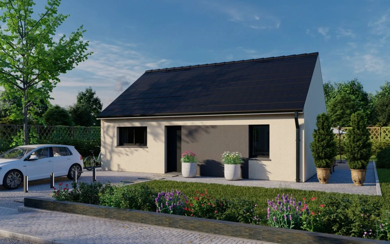 Projet de construction d'une maison 66.71 m² avec terrain à AZAY-LE-RIDEAU (37) à Azay-le-Rideau — photo 1