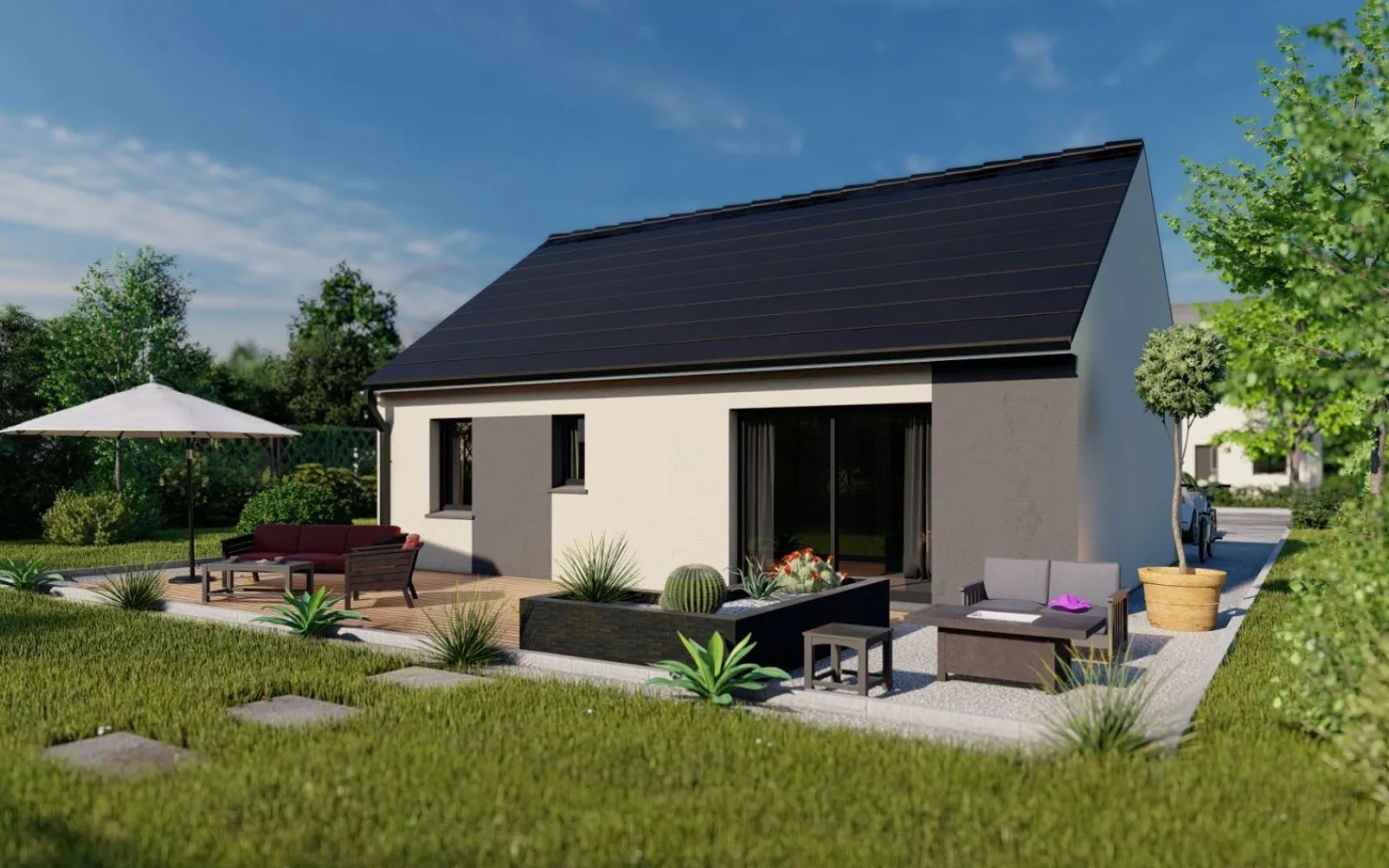 Projet de construction d'une maison 66.71 m² avec terrain à AZAY-LE-RIDEAU (37) à Azay-le-Rideau — photo 2