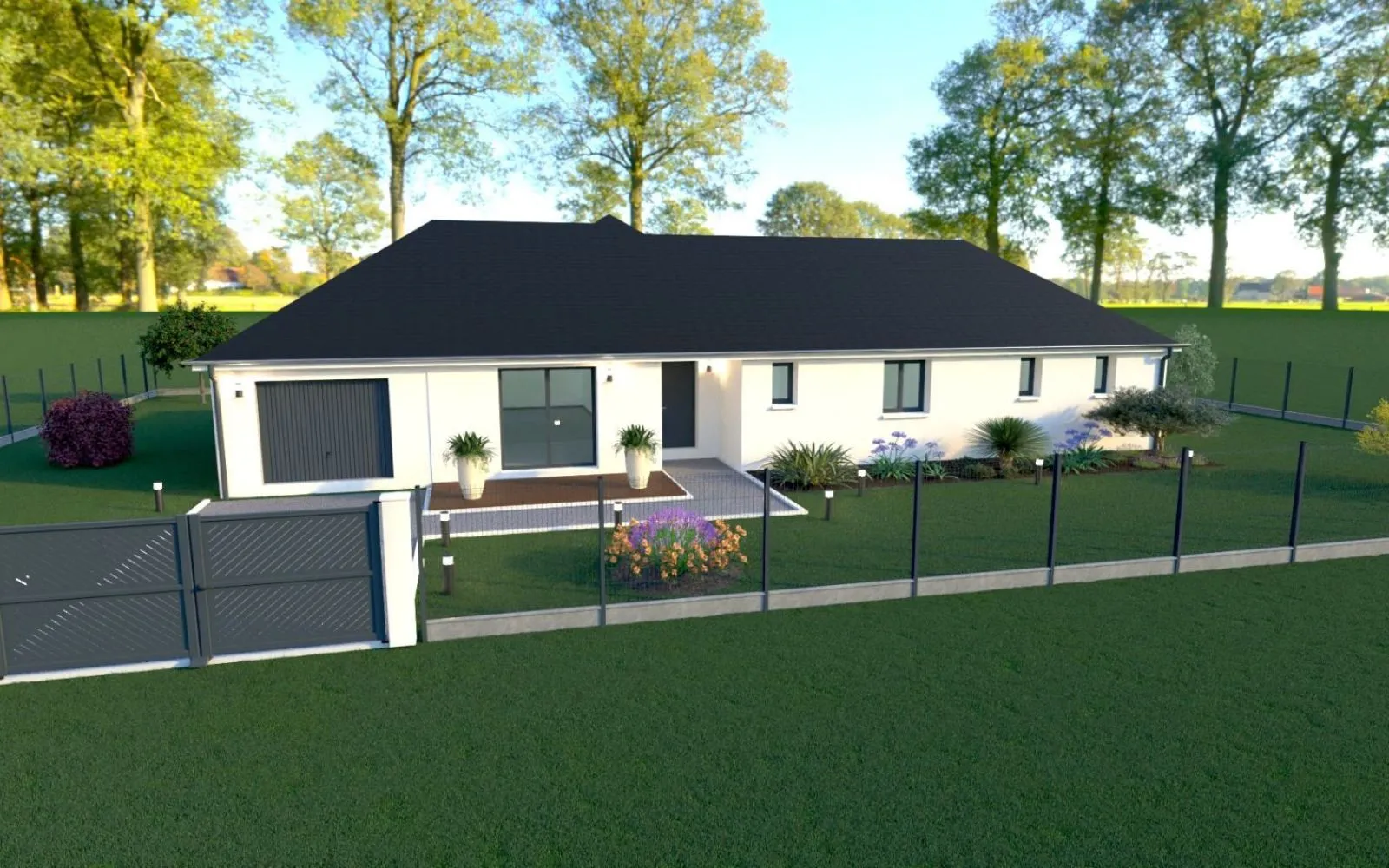 Projet de construction d'une maison 123 m² avec terrain à FORGES-LES-EAUX (76) à Forges-les-Eaux — photo 1