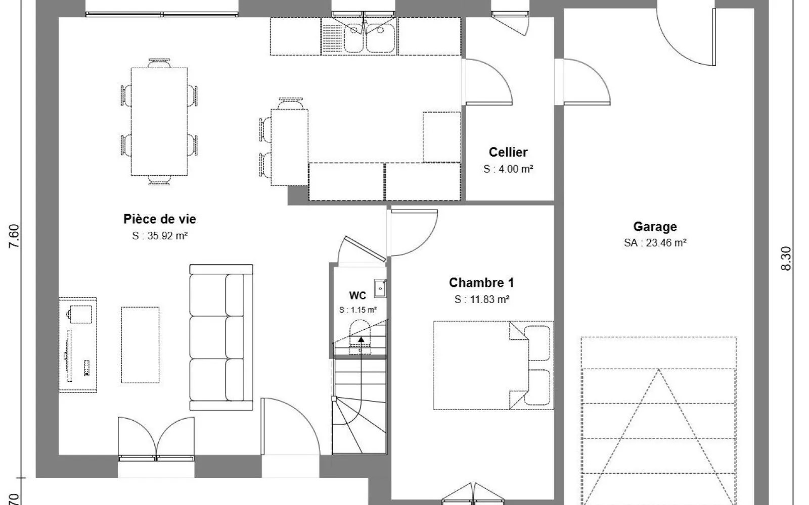 Maison 100 m² avec terrain aux portes de Beauvais à Beauvais — photo 3