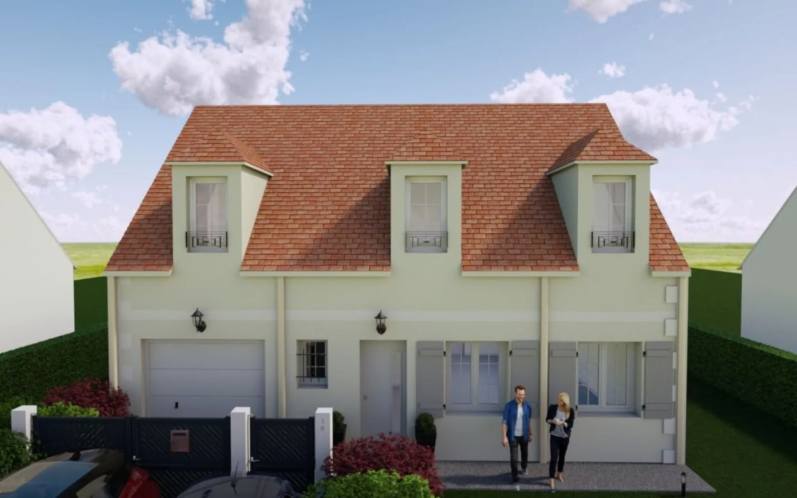 Maison 105 m² avec terrain à FLEURY (60) à Fleury — photo 1