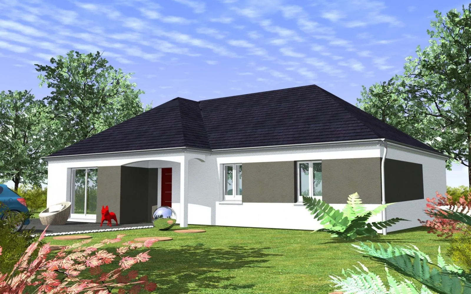 Maison 95.45 m² avec terrain à LASSIGNY (60) à Lassigny — photo 1