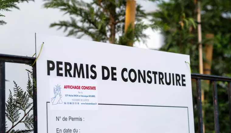 L'affichage du permis de construire sur son terrain