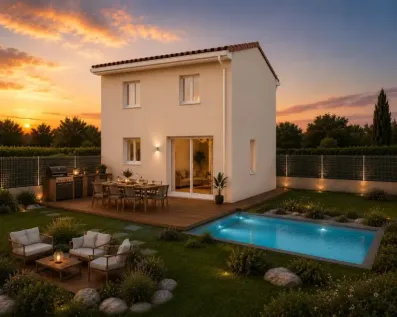 Image du modèle de maison Perspective jardin