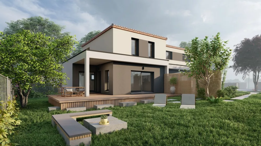 Image du modèle de maison PERS VUE COTE GAUCHE
