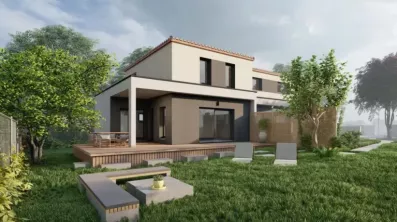 Image du modèle de maison PERS VUE COTE GAUCHE