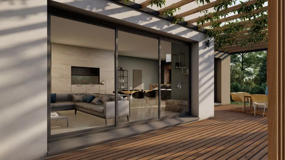 Image du modèle de maison PERS EXT- VUE SALON SEJOUR