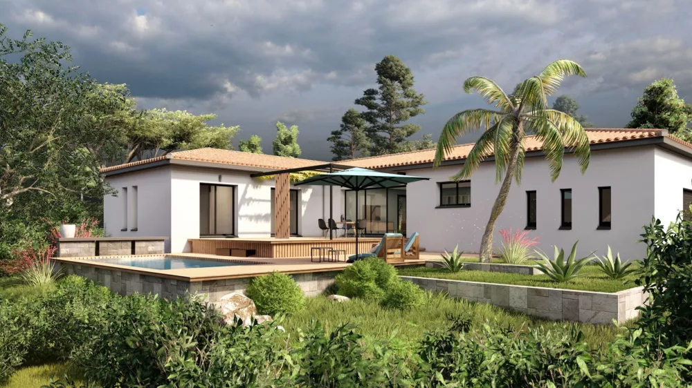 Image du modèle de maison VUE ARRIERE